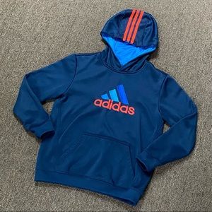 Blue and Orange Adidas Hoodie